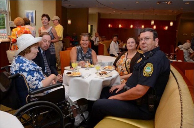 City Staff Enjoying Refreshments